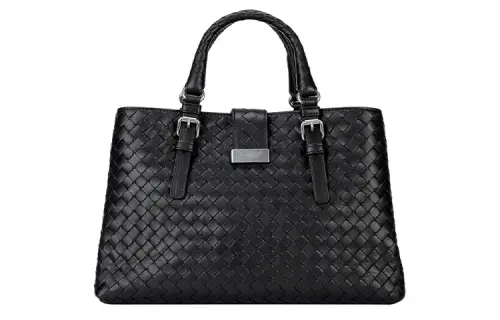 Bottega Veneta Woven Sheepskin Shoulder Bag, Crossbody Bag, Handbag Women's Black