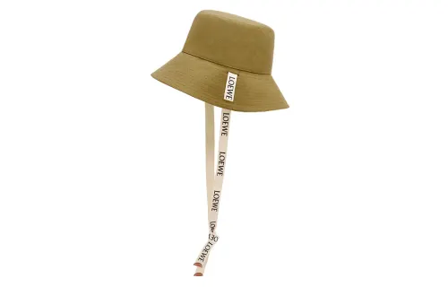 LOEWE Bucket Hats Unisex Yellow Green