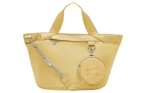 Nike Polyester Tote Bag, Shopping Bag, Portable Crossbody Bag, Shoulder Bag Regular Unisex Yellow