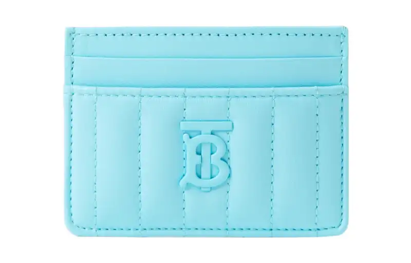 Burberry Lola Bag Lambskin Card Holder Women's Blue