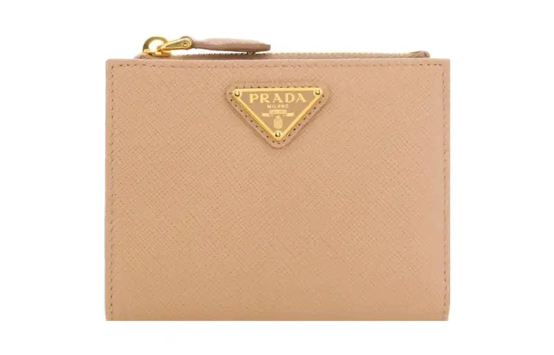 PRADA Leather Wallet Regular Women's Light Umber