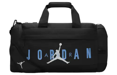 Jordan Polyester Luggage Bag, Shoulder Bag, Crossbody Bag, Handbag Regular Unisex Blue Black