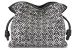 LOEWE Calfskin Panel Jacquard Fabric Clutch, Crossbody Bag, Shoulder Bag Women's
