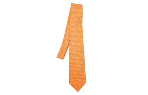 HERMES Ties Men's Orange