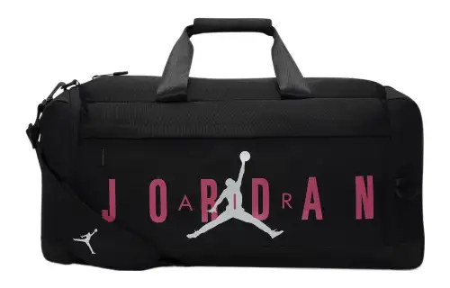 Jordan Polyester Luggage Bag, Shoulder Bag, Crossbody Bag, Handbag Regular Unisex Black Pink