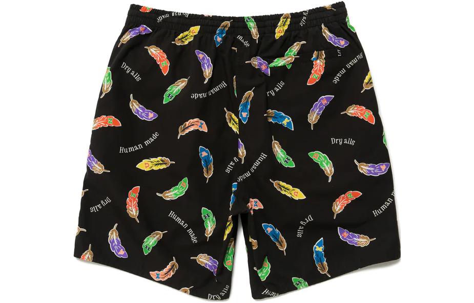 Human Made Graphic Printed Elasticated Waistband Shorts