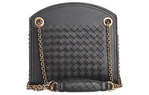 Bottega Veneta Sheepskin Shoulder Bag, Crossbody Bag Women's Black