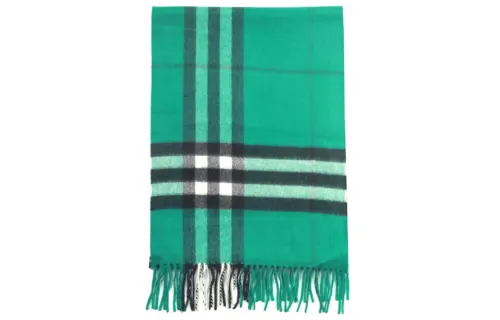 Burberry Knit Scarves Unisex Green
