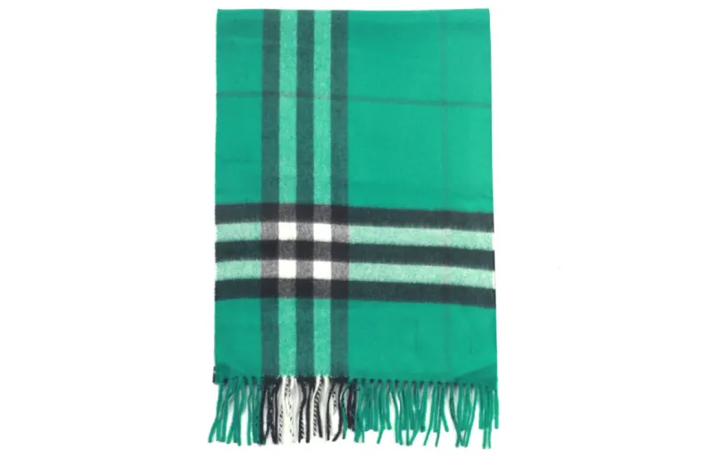 Burberry Knit Scarves Unisex Green
