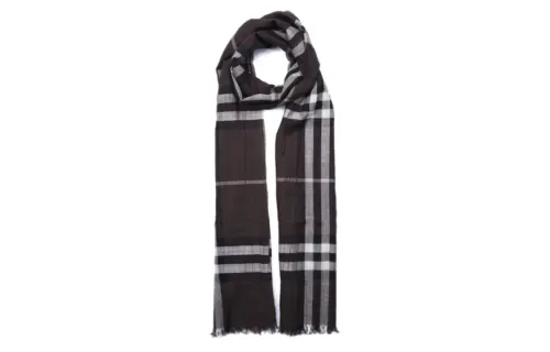 Burberry Knit Scarves Unisex Umber