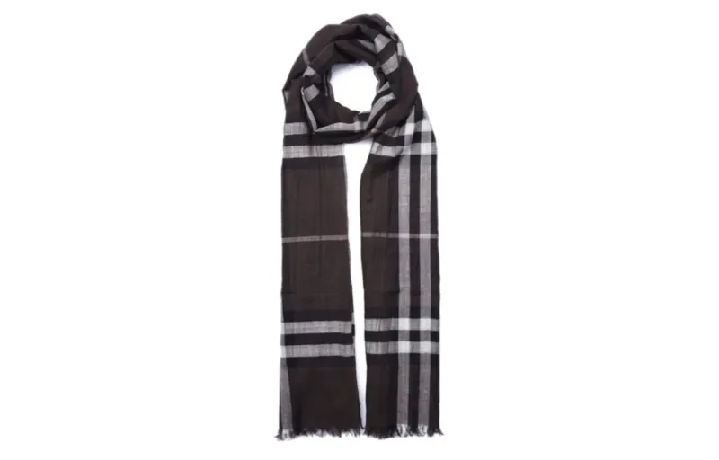 Burberry Knit Scarves Unisex Umber