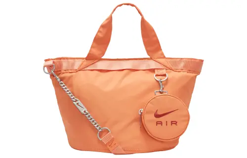 Nike Polyester Tote Bag, Shopping Bag, Portable Crossbody Bag, Shoulder Bag Regular Unisex Orange