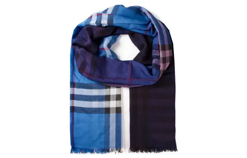 Burberry Knit Scarves Women's Blue