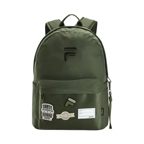 FILA FUSION Fabric Backpack Regular Unisex Army Green