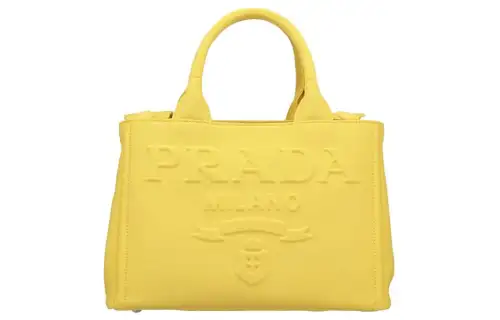 PRADA Canvas Bag, Shoulder Bag, Crossbody Bag, Handbag Regular Women's Yellow