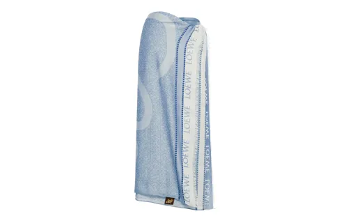 LOEWE Knit Scarves Unisex Blue