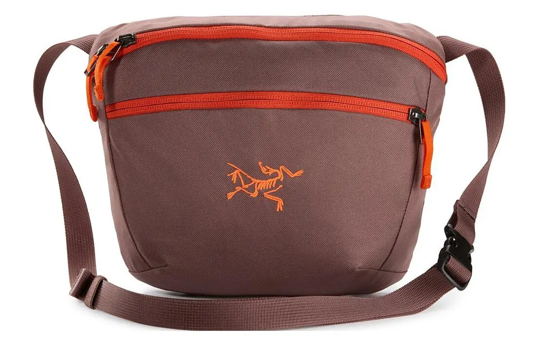 Arc'teryx Mantis 2.5L One Shoulder Crossbody Fanny Pack Outdoor Bag Polyester Velvet Sand/Phenom Orange Unisex