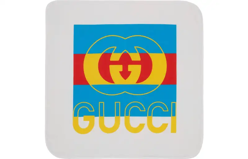 GUCCI Cashmere retro multicoloured duvet, with your logo imprint