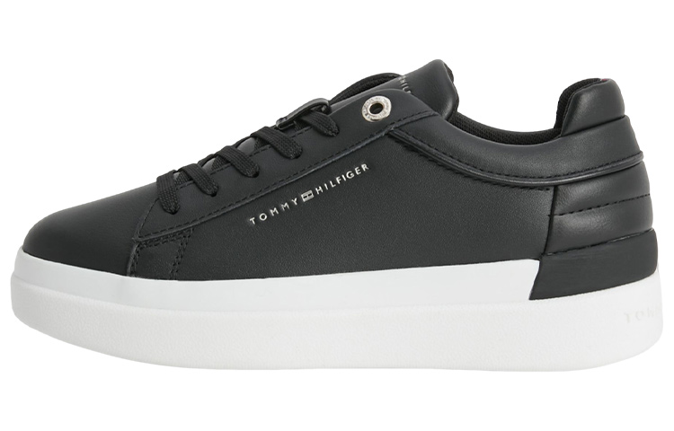 Tommy Hilfiger Кожа со шнурками популярный панель обувь женский черный белый