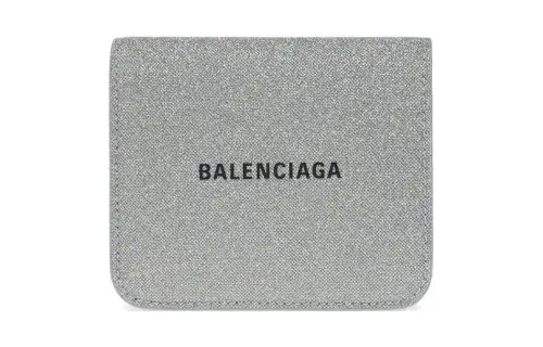 Balenciaga Nylon Wallet Regular Women's Silver