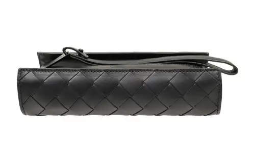 Bottega Veneta Woven Lambskin Clutch Regular Unisex Black