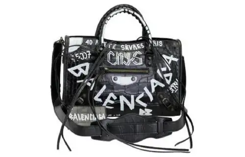 Balenciaga Leather Portable Crossbody Bag, Shoulder Bag Regular Women's Black