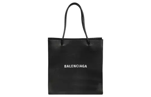Balenciaga Calfskin Tote Bag, Shopping Bag, Shoulder Bag, Handbag Regular Women's Black