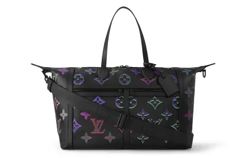 LOUIS VUITTON Travel Bag Meteor 50 Black Borealis