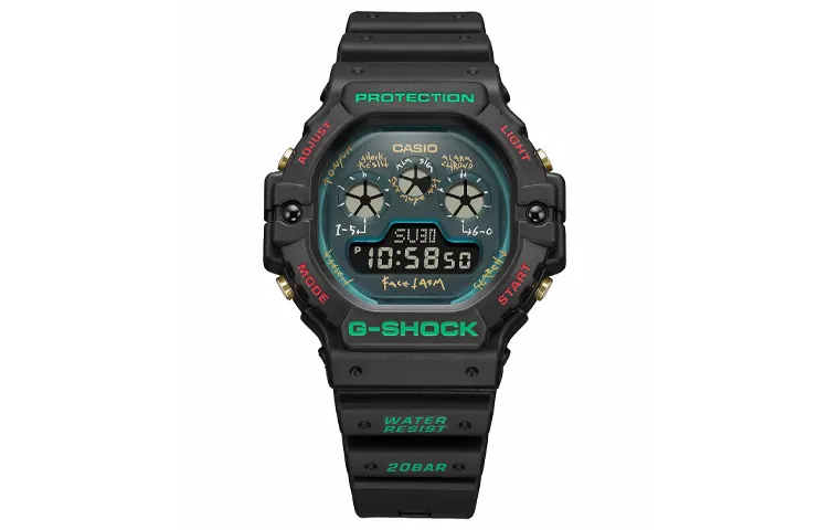 CASIO Men G-SQUAD Series Green Watch DW-5900FA-1JR