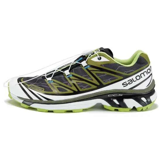 SALOMON XT-6 Hiking / Trekking Shoes Unisex Low-top Grey/Green