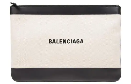 Balenciaga Canvas Bag Clutch Women's White