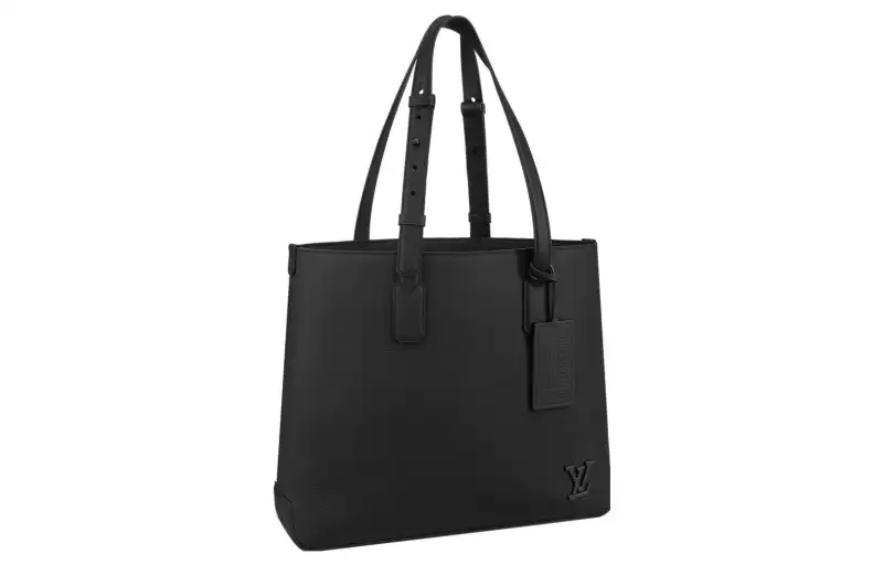LOUIS VUITTON Fastline Cow Leather Messenger Bag, Tote Bag, Shopping Bag, Handbag Men's Black