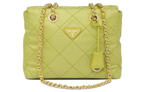 PRADA Re Edition Fabric Parachute Bag, Crossbody Bag, Shoulder Bag Women's Lime Green