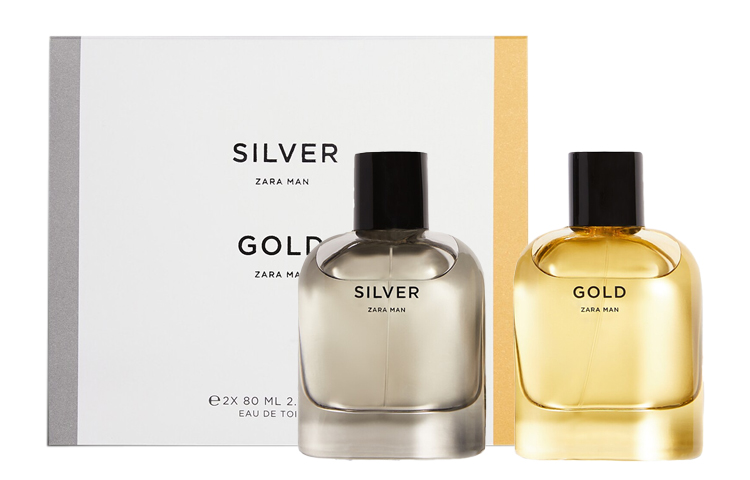 ZARA Golden perfume, wooden set, woody notes, 80 ml, 80 ml