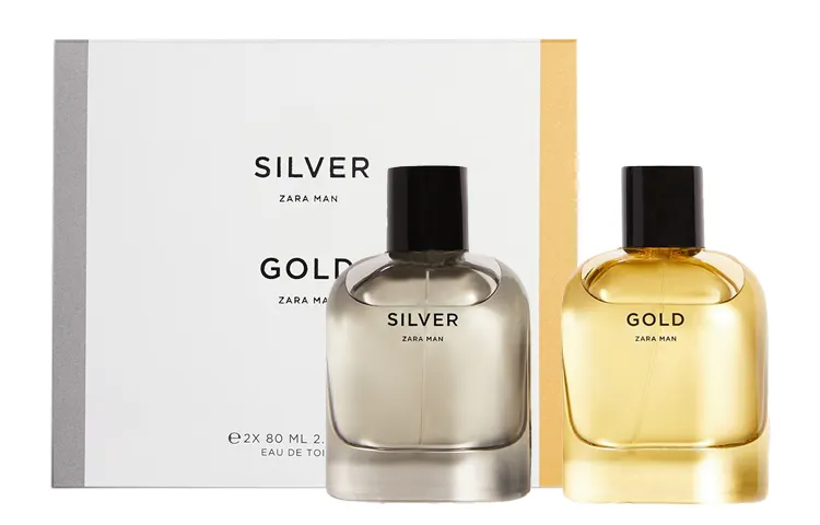 ZARA Golden perfume, wooden set, woody notes, 80 ml, 80 ml
