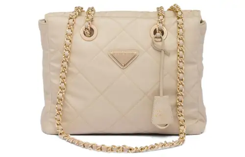 PRADA Fabric Parachute Bag, Crossbody Bag, Shoulder Bag Women's Desert Yellow