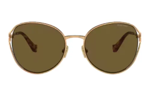 logo-plaque round-frame sunglasses