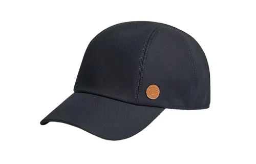 HERMES Miles CDS Baseball Caps Unisex Black