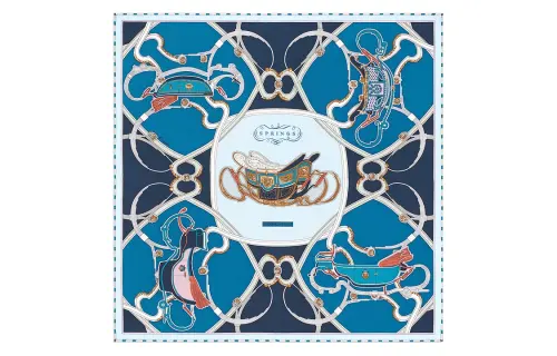HERMES Scarves Women's Blue