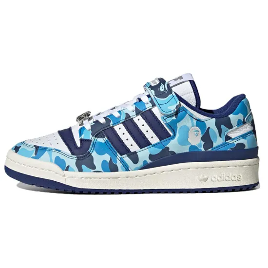 Adidas Forum 84 Low Bape 30th Anniversary Blue Camo