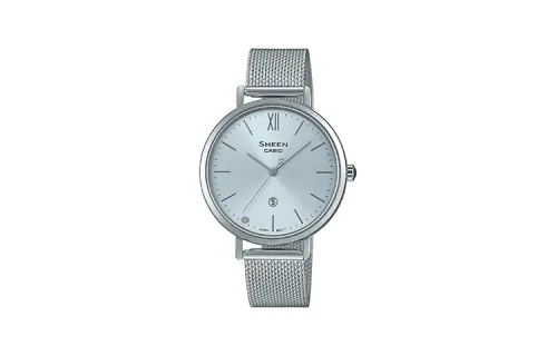 CASIO SHEEN Quartz Movement Stainless Steel Strap Watch Women's Watch Blue Dial
