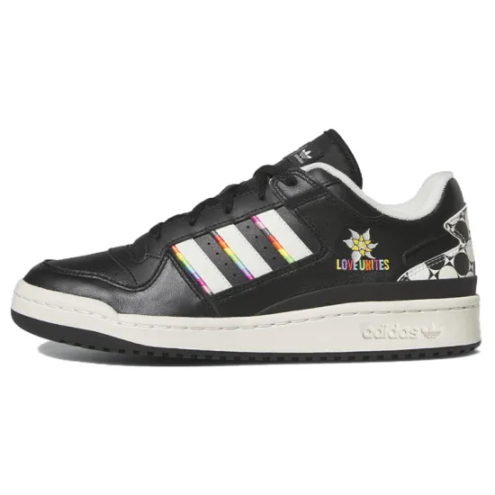 Adidas Originals FORUM Skateboard Shoes Unisex Low-top Black/white