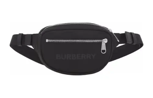 Burberry Logo Print Nylon Cannon Bum Bag Small Black
