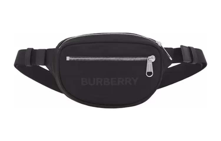 Burberry Logo Print Nylon Cannon Bum Bag Small Black