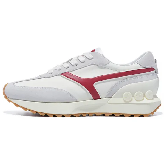 LI-NING 1990 Zhengrong Casual Shoes Women's Low-Top White/Spicy Pepper Red