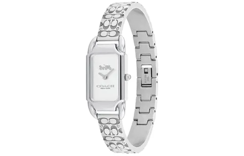 COACH CADIE Wrist Watches Quartz Movement Stainless Steel Strap Silver Dial Women's Watch