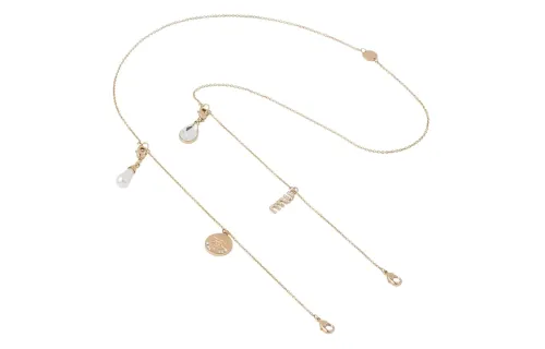 MIU MIU Eyeglass Chains Women's Gold