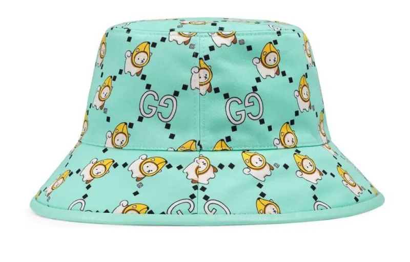 GUCCI Gg Animal Print Bucket Hat