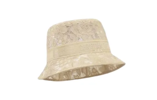 DIOR Polyester Bucket Hats Women's White