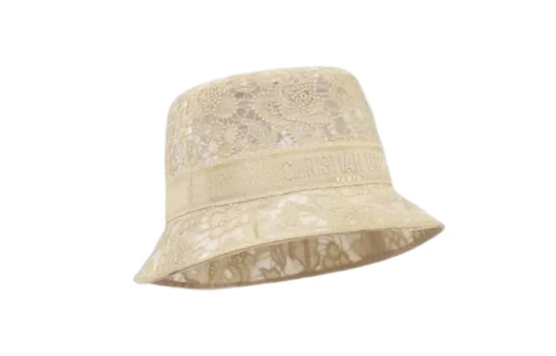 DIOR Polyester Bucket Hats Women's White
